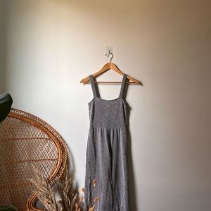 Black & white striped romper